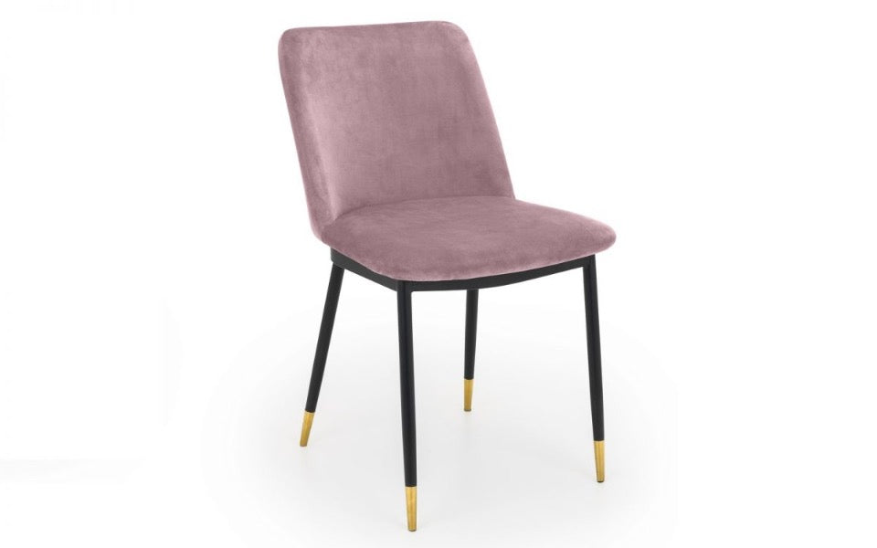 Julian Bowen Montero Round Glass Dining Table 100cm & 4 Delaunay Chairs
