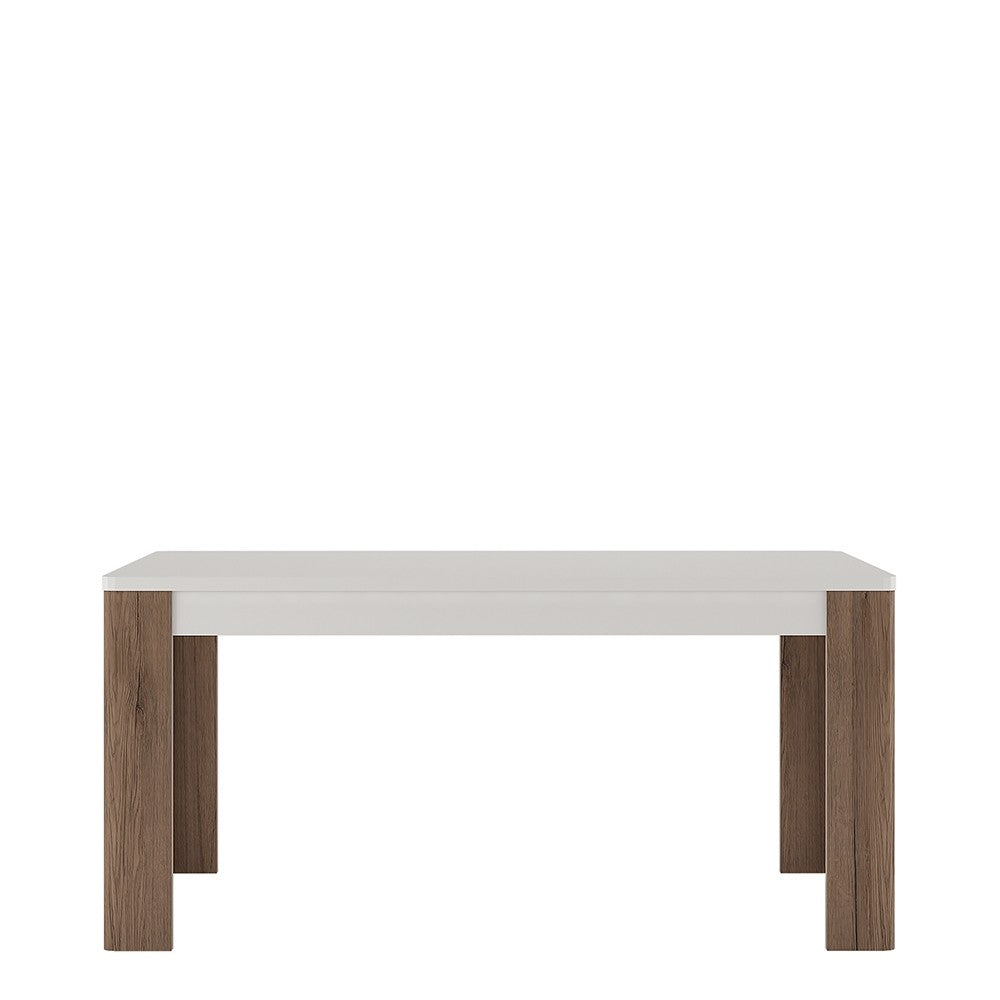 Axton Bronxdale 160 cm Dining Table + 4 Milan High Back Chair Black