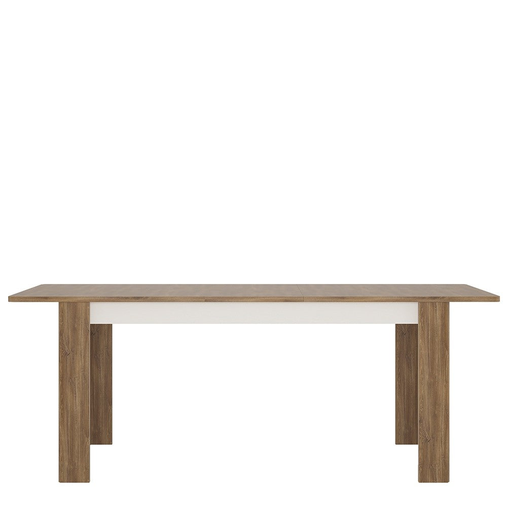Axton Fordham Extending Dining Table + 4 Milan High Back Chair Dark Brown