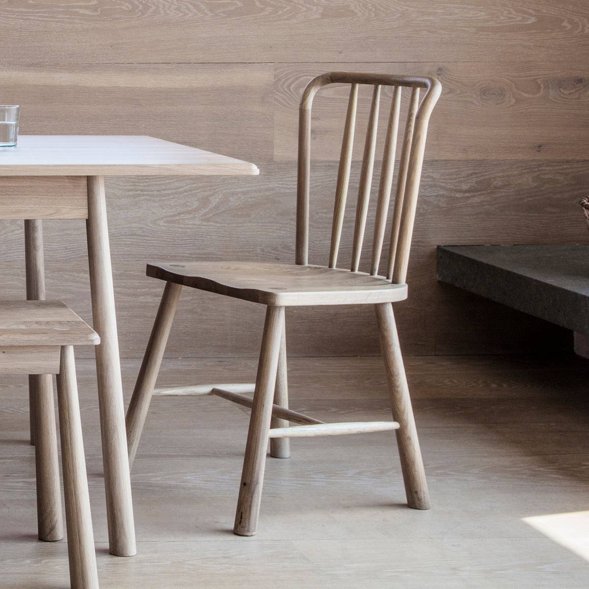 Mayfield Scotia Oak Wood Nordic Style Dining Chair (Pair)
