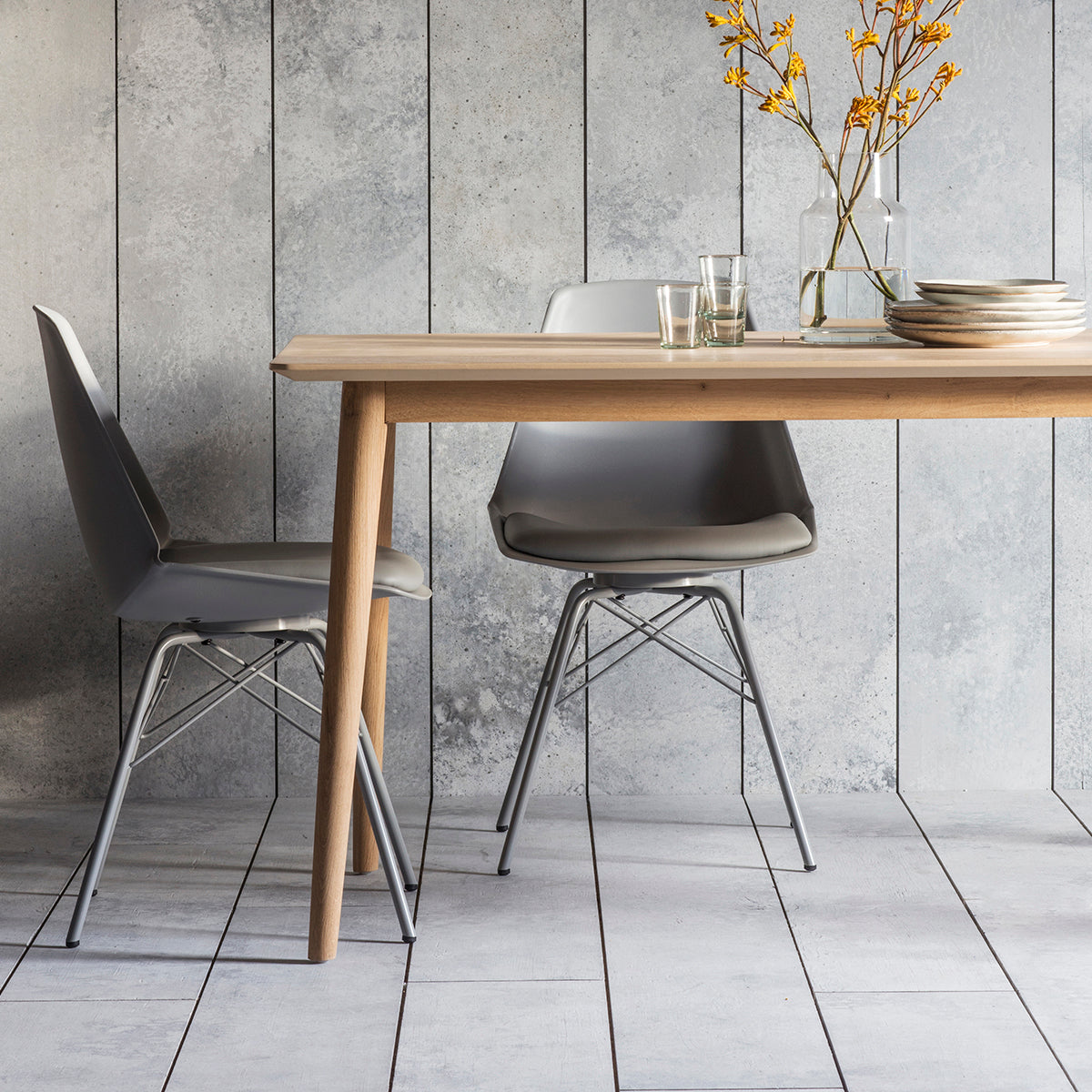 Mayfield Ontario European Oak Chevron Dining Table 1600mm