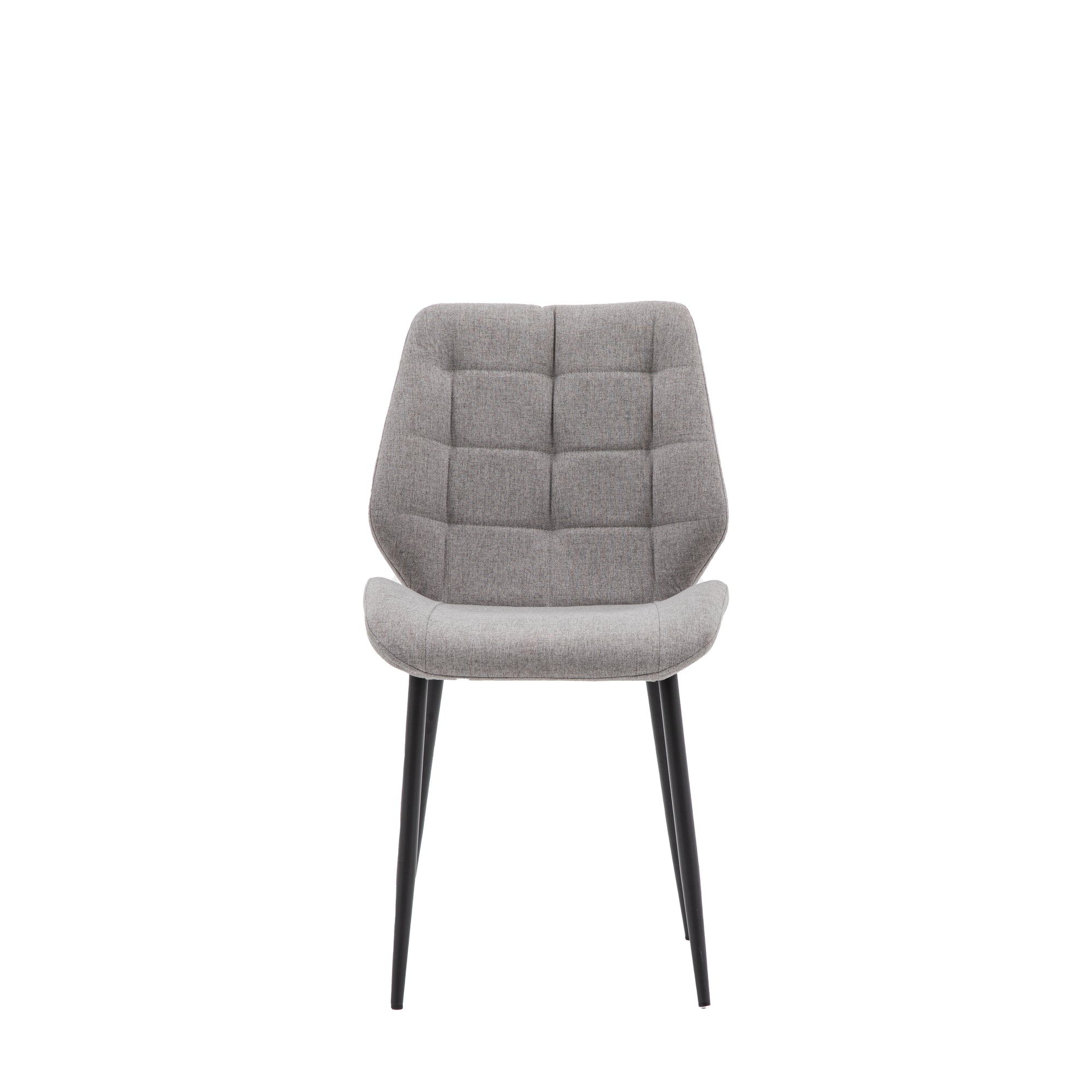 Mayfield Milo Modern Dining Chair Black Metal Legs (Pair)