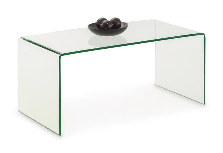 Julian Bowen Amalfi Bent Glass Coffee Table