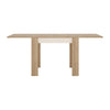 Axton Woodlawn Small Extending Dining Table 90/180cm In Riviera Oak/White High Gloss