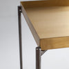 Gillmore Space Iris Square Plant Stand Brass Tray