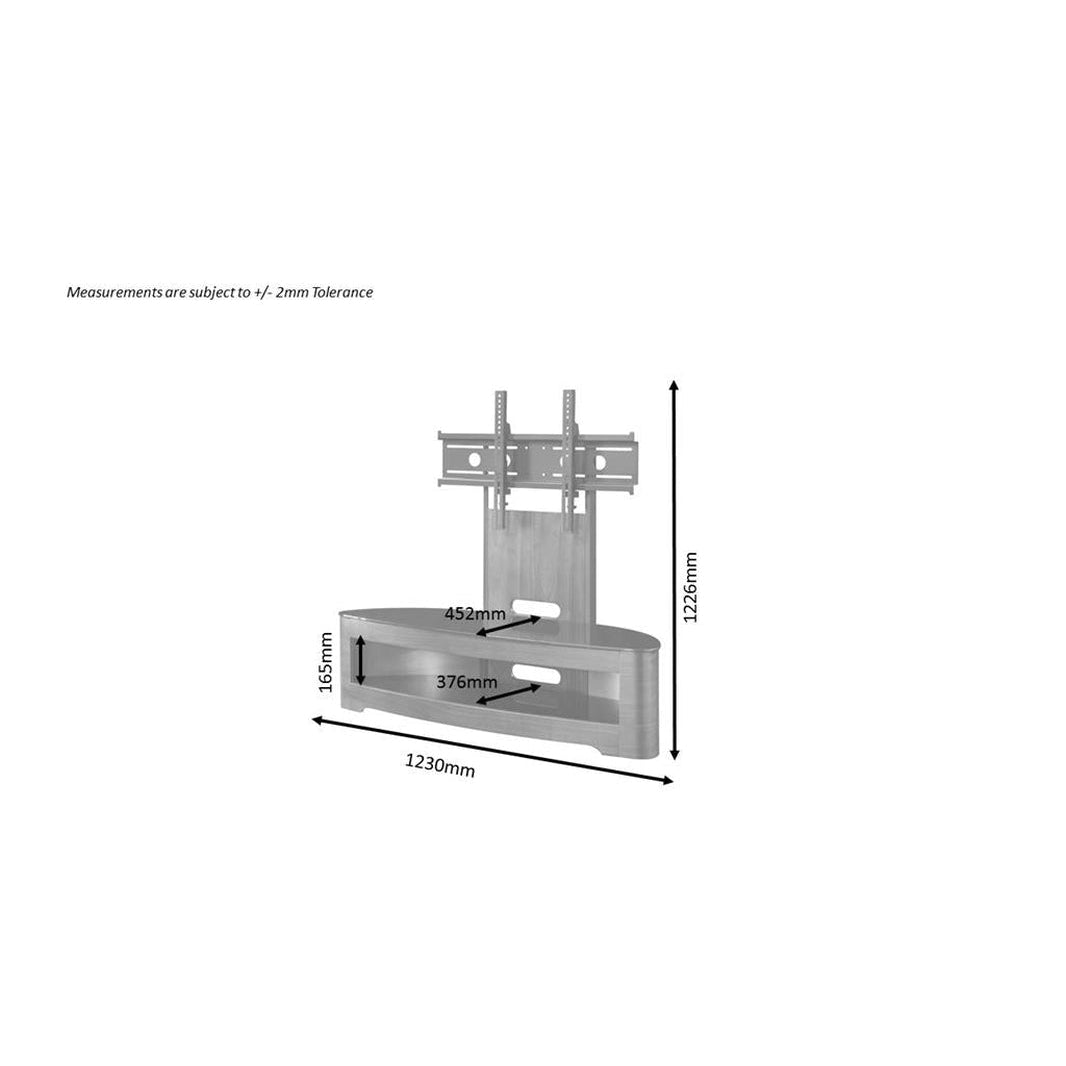 Jual Furnishings Florence Walnut Cantilever TV Stand