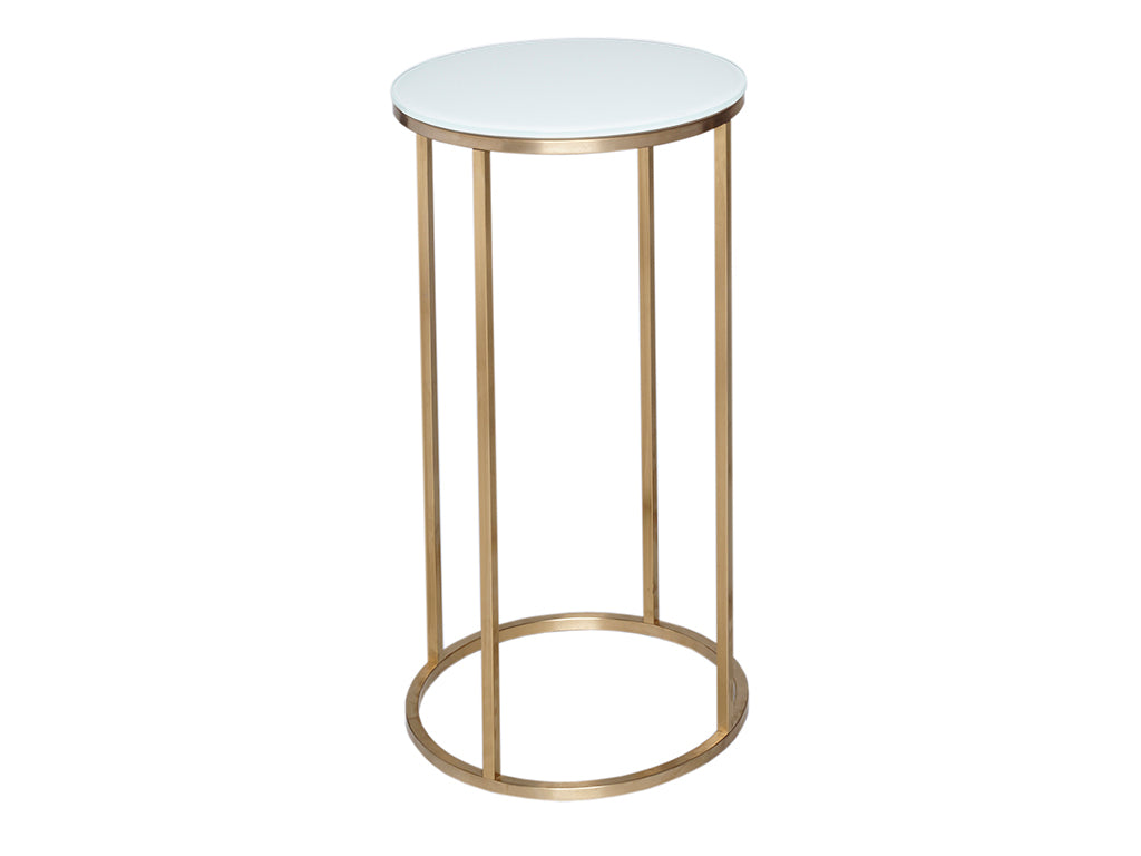 Gilmore Space Kensal Circular Lamp Stand White