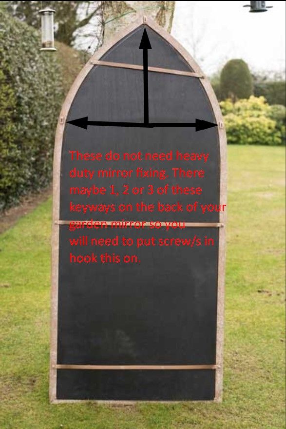 Dorset Green Country Arch Large Garden Mirror 159 x 66 CM