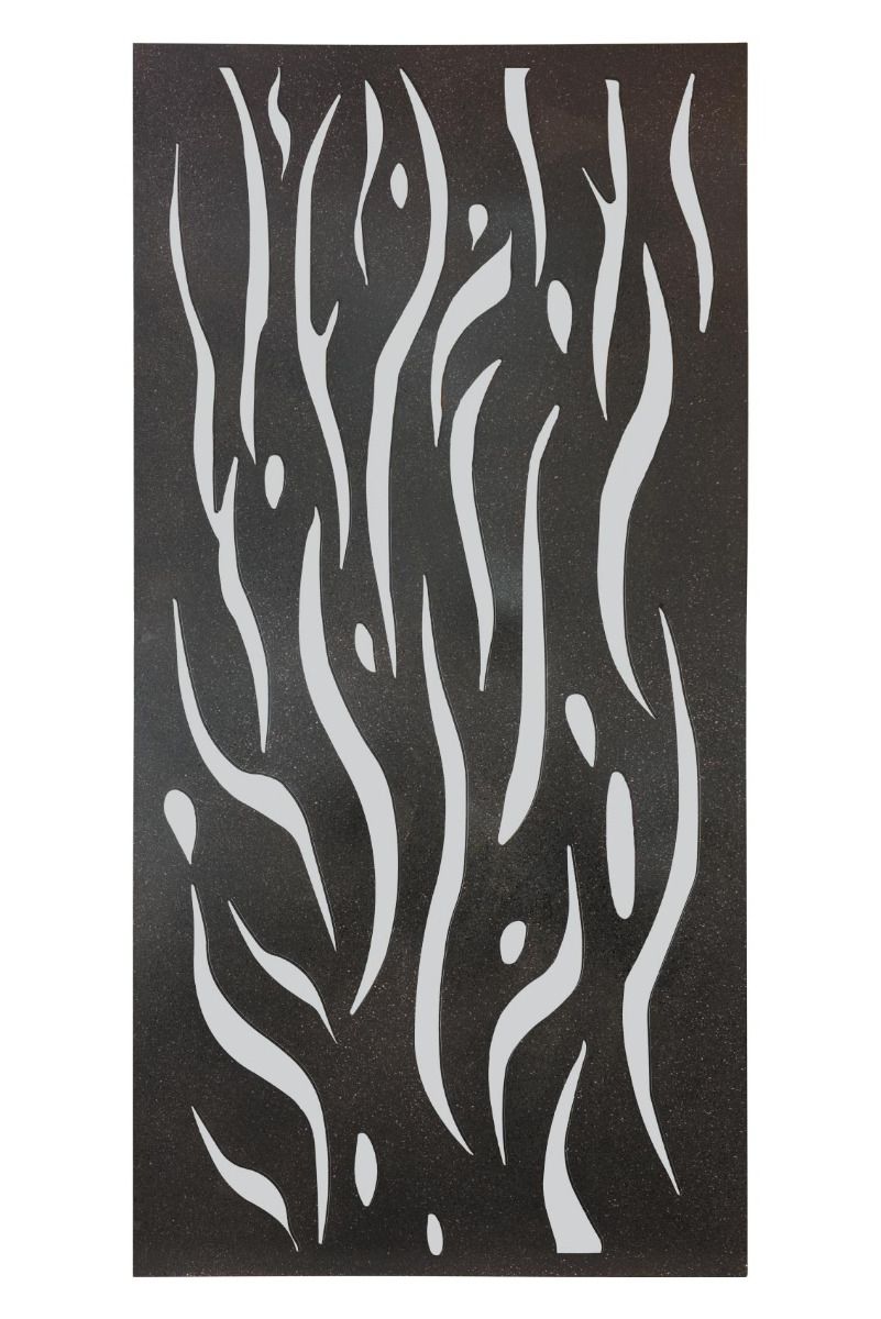 Carrington Extra large Metal Flame Design Decorative Garden Screen Mirror 180cm X 90cm