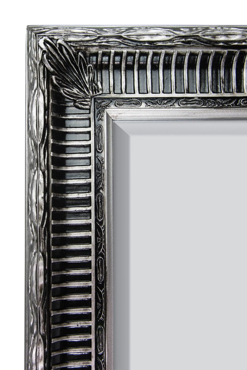 Carrington Baroque Vintage Silver Antique Design Large Leaner Mirror 203 x 142 CM
