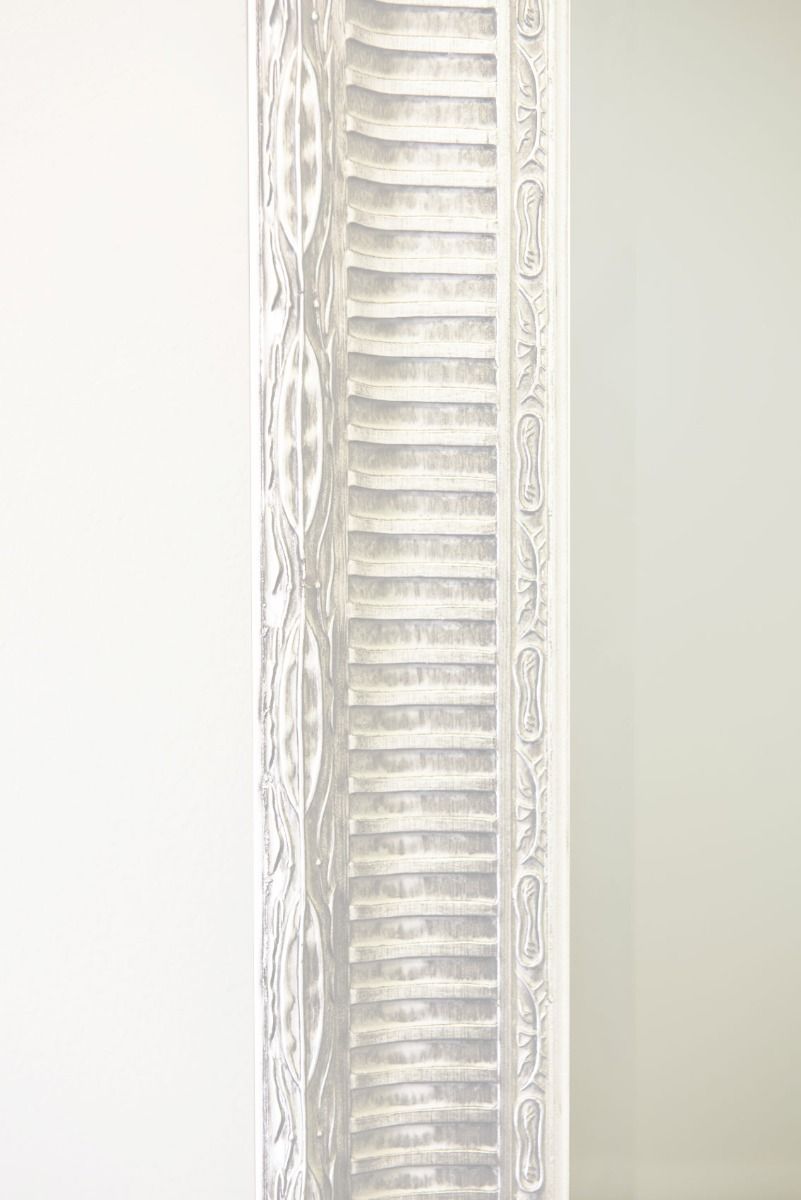 Carrington Baroque Vintage White Antique Design Large Leaner Mirror 5ft7 x 3ft7 172 x 111CM