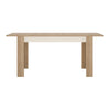 Axton Woodlawn Medium Extending Dining Table 140/180 cm + 4 Milan High Back Chair Dark Brown