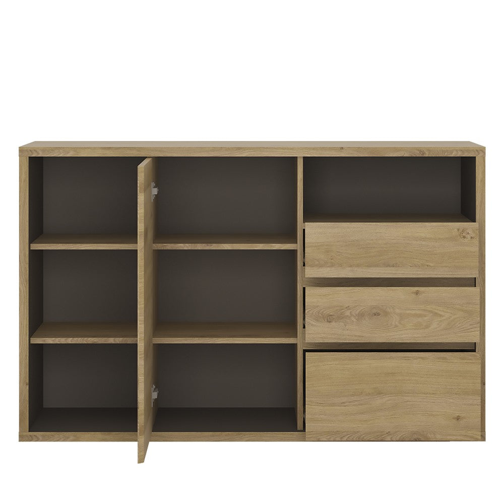 Axton Kingsbridge 1 Door 3 Drawer sideboard