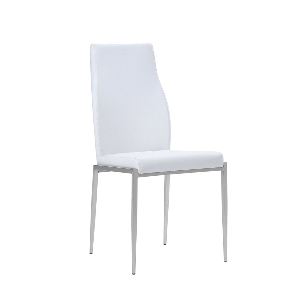 Axton Kingsbridge Extending Dining Table + 6 Milan High Back Chair White